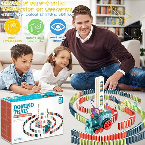 dominos train with 220 dominos